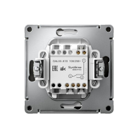 Переключатель 1-кл. ArtGallery 10AX быстрозажим. клем. механизм базальт SE GAL001461S ТехноИмпульс