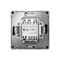 Переключатель 1-кл. ArtGallery 10AX быстрозажим. клем. механизм карбон SE GAL001061S ТехноИмпульс