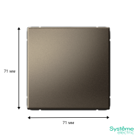 Переключатель 1-кл. ArtGallery 10AX быстрозажим. клем. механизм мокко SE GAL000661S ТехноИмпульс