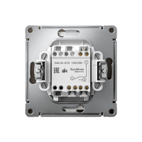 Переключатель 1-кл. ArtGallery 10AX быстрозажим. клем. механизм мокко SE GAL000661S ТехноИмпульс