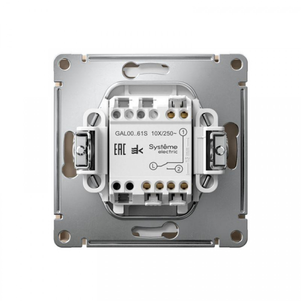 Переключатель 1-кл. ArtGallery 10AX быстрозажим. клем. механизм песочн. SE GAL001261S ТехноИмпульс