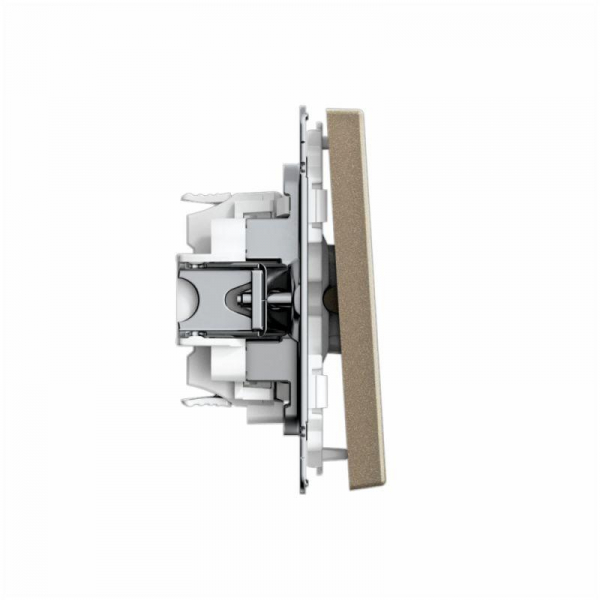 Переключатель 1-кл. ArtGallery 10AX быстрозажим. клем. механизм шампань SE GAL000561S ТехноИмпульс