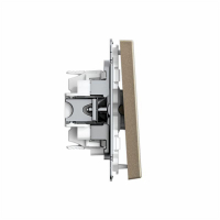 Переключатель 1-кл. ArtGallery 10AX быстрозажим. клем. механизм шампань SE GAL000561S ТехноИмпульс