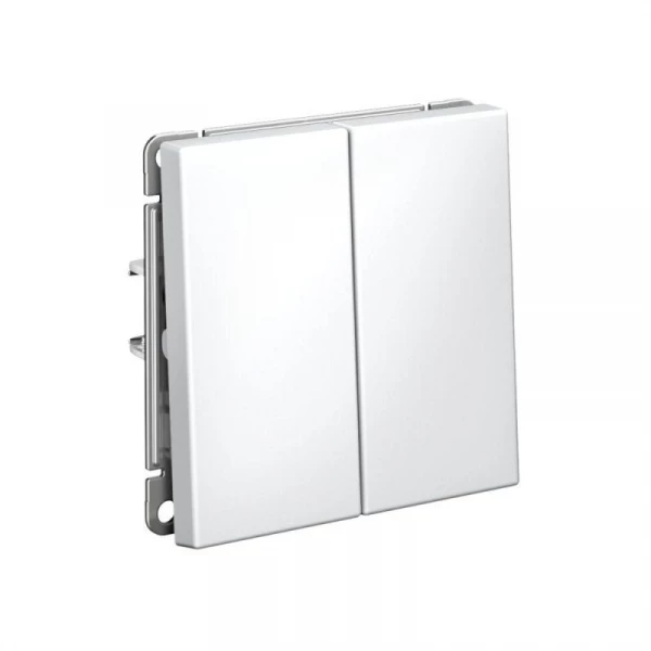 Переключатель 2-кл. ArtGallery 10AX быстрозажим. клем. механизм бел. SE GAL000165S ТехноИмпульс