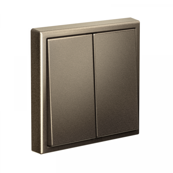 Переключатель 2-кл. ArtGallery 10AX быстрозажим. клем. механизм мокко SE GAL000665S ТехноИмпульс