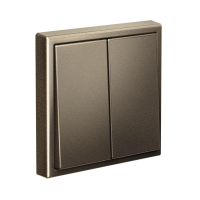 Переключатель 2-кл. ArtGallery 10AX быстрозажим. клем. механизм мокко SE GAL000665S ТехноИмпульс