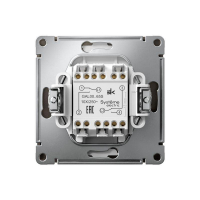 Переключатель 2-кл. ArtGallery 10AX быстрозажим. клем. механизм мокко SE GAL000665S ТехноИмпульс