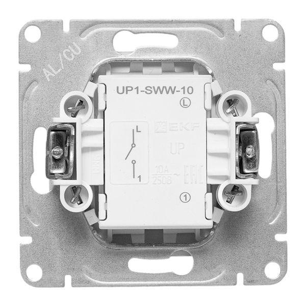Выключатель 1-кл. СП Эпика механизм бел. EKF UP1-SWW-10 ТехноИмпульс