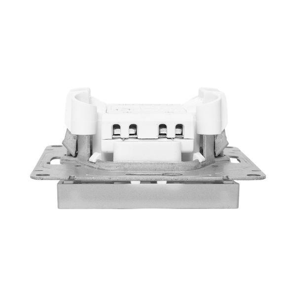 Выключатель 1-кл. СП Эпика с подсветкой механизм алюм. EKF UP1-SWA-14 ТехноИмпульс