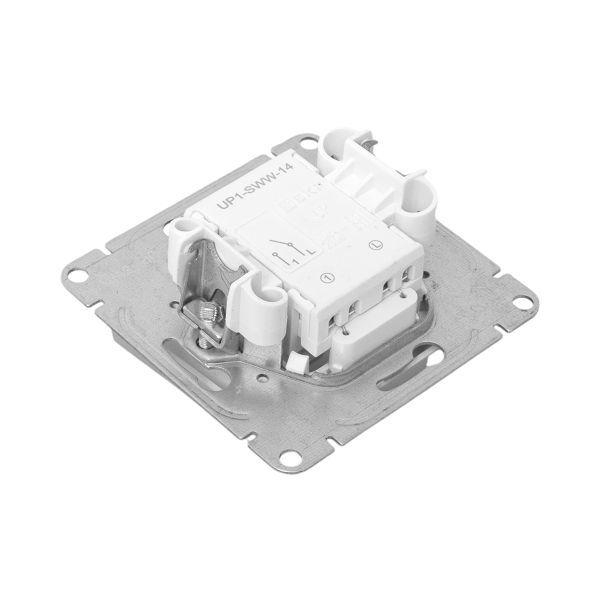 Выключатель 1-кл. СП Эпика с подсветкой механизм алюм. EKF UP1-SWA-14 ТехноИмпульс