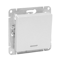 Выключатель 1-кл. СП Эпика с подсветкой механизм алюм. EKF UP1-SWA-14 ТехноИмпульс