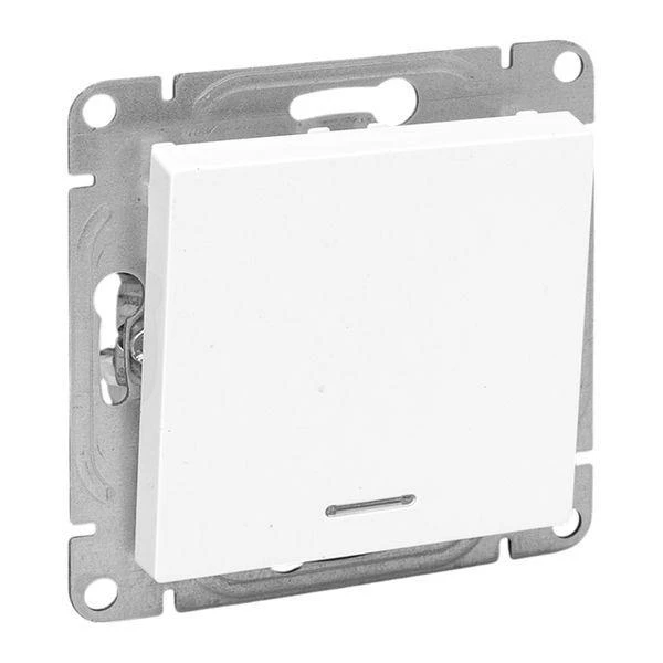 Выключатель 1-кл. СП Эпика с подсветкой механизм бел. EKF UP1-SWW-14 ТехноИмпульс