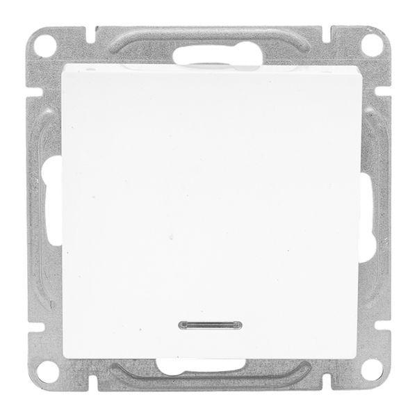 Выключатель 1-кл. СП Эпика с подсветкой механизм бел. EKF UP1-SWW-14 ТехноИмпульс