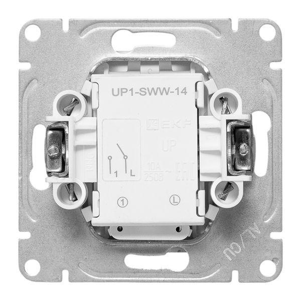 Выключатель 1-кл. СП Эпика с подсветкой механизм бел. EKF UP1-SWW-14 ТехноИмпульс