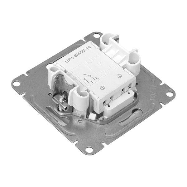 Выключатель 1-кл. СП Эпика с подсветкой механизм бел. EKF UP1-SWW-14 ТехноИмпульс