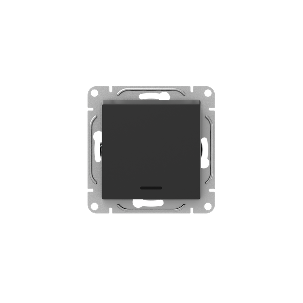 Выключатель 1-кл. СП Эпика с подсветкой механизм черн. EKF UP1-SWB-14 ТехноИмпульс