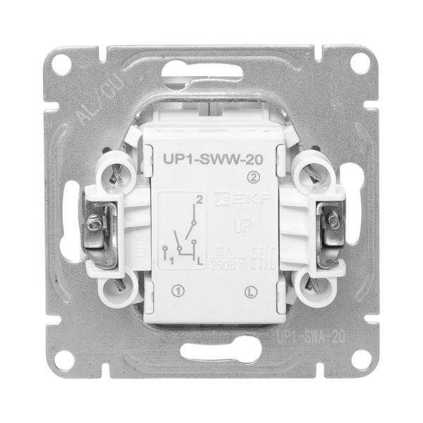 Выключатель 2-кл. СП Эпика механизм алюм. EKF UP1-SWA-20 ТехноИмпульс