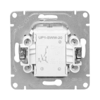 Выключатель 2-кл. СП Эпика механизм алюм. EKF UP1-SWA-20 ТехноИмпульс