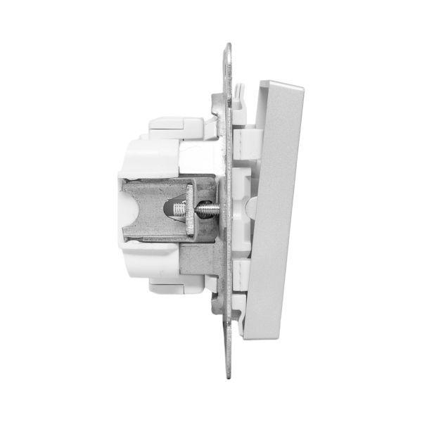 Выключатель 2-кл. СП Эпика механизм алюм. EKF UP1-SWA-20 ТехноИмпульс