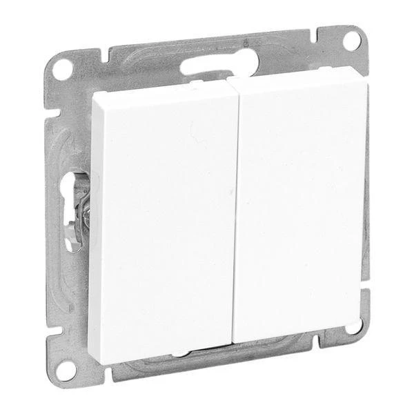 Выключатель 2-кл. СП Эпика механизм бел. EKF UP1-SWW-20 ТехноИмпульс