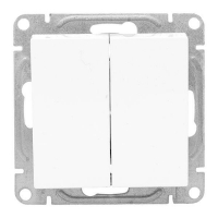 Выключатель 2-кл. СП Эпика механизм бел. EKF UP1-SWW-20 ТехноИмпульс