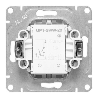 Выключатель 2-кл. СП Эпика механизм бел. EKF UP1-SWW-20 ТехноИмпульс