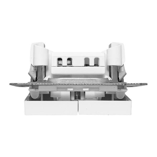 Выключатель 2-кл. СП Эпика механизм бел. EKF UP1-SWW-20 ТехноИмпульс
