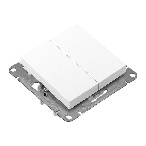 Выключатель 2-кл. СП Эпика механизм бел. EKF UP1-SWW-20 ТехноИмпульс