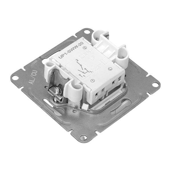 Выключатель 2-кл. СП Эпика механизм бел. EKF UP1-SWW-20 ТехноИмпульс