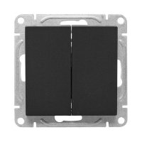 Выключатель 2-кл. СП Эпика механизм черн. EKF UP1-SWB-20 ТехноИмпульс