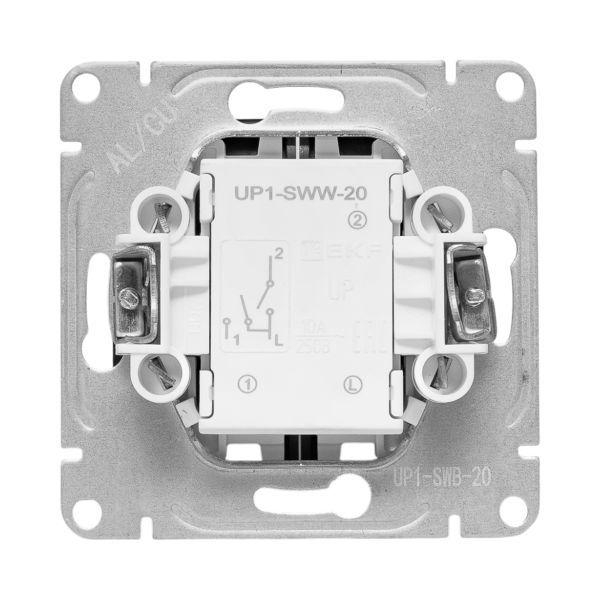 Выключатель 2-кл. СП Эпика механизм черн. EKF UP1-SWB-20 ТехноИмпульс