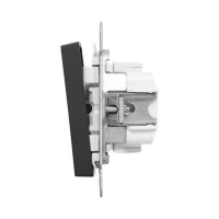Выключатель 2-кл. СП Эпика механизм черн. EKF UP1-SWB-20 ТехноИмпульс
