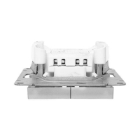 Выключатель 2-кл. СП Эпика с подсветкой механизм алюм. EKF UP1-SWA-24 ТехноИмпульс