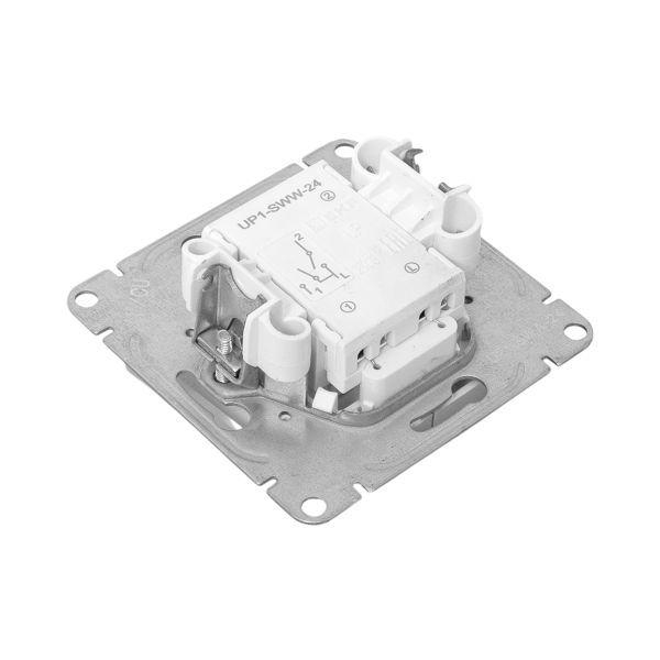 Выключатель 2-кл. СП Эпика с подсветкой механизм алюм. EKF UP1-SWA-24 ТехноИмпульс