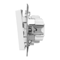Выключатель 2-кл. СП Эпика с подсветкой механизм бел. EKF UP1-SWW-24 ТехноИмпульс