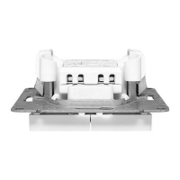 Выключатель 2-кл. СП Эпика с подсветкой механизм бел. EKF UP1-SWW-24 ТехноИмпульс