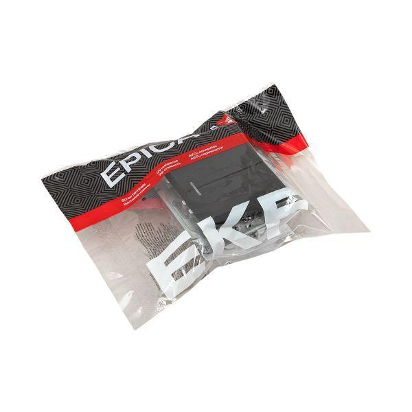 Выключатель 2-кл. СП Эпика с подсветкой механизм черн. EKF UP1-SWB-24 ТехноИмпульс