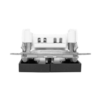 Выключатель 2-кл. СП Эпика с подсветкой механизм черн. EKF UP1-SWB-24 ТехноИмпульс