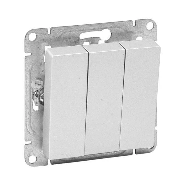 Выключатель 3-кл. СП Эпика механизм алюм. EKF UP1-SWA-31 ТехноИмпульс