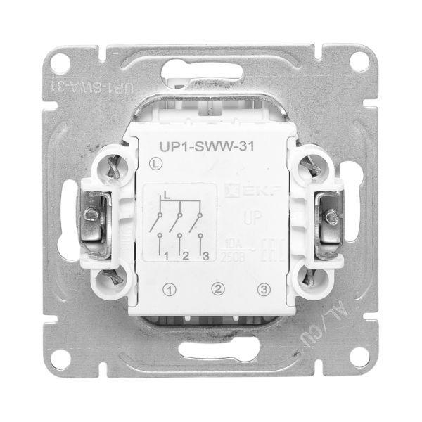 Выключатель 3-кл. СП Эпика механизм алюм. EKF UP1-SWA-31 ТехноИмпульс