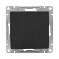 Выключатель 3-кл. СП Эпика механизм черн. EKF UP1-SWB-31 ТехноИмпульс