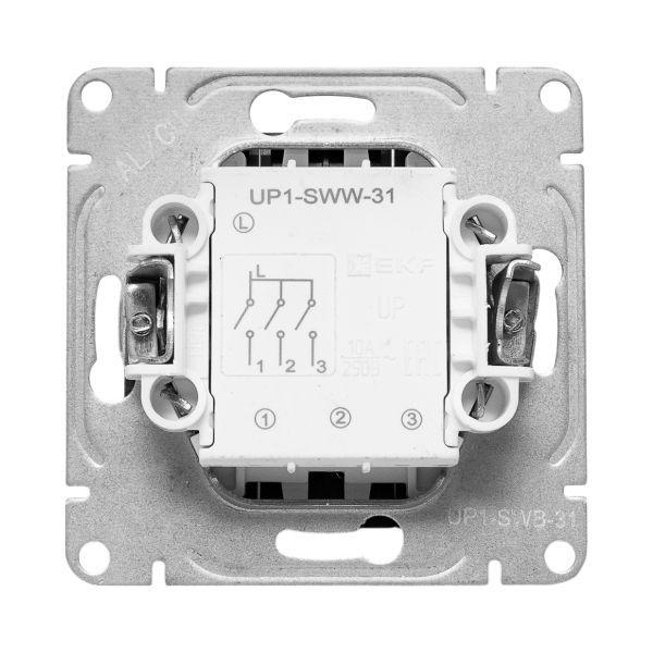 Выключатель 3-кл. СП Эпика механизм черн. EKF UP1-SWB-31 ТехноИмпульс