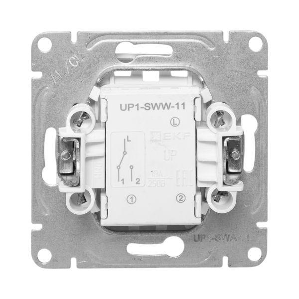 Выключатель проходной 1-кл. СП Эпика механизм алюм. EKF UP1-SWA-11 ТехноИмпульс