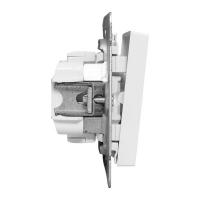Выключатель проходной 1-кл. СП Эпика механизм бел. EKF UP1-SWW-11 ТехноИмпульс