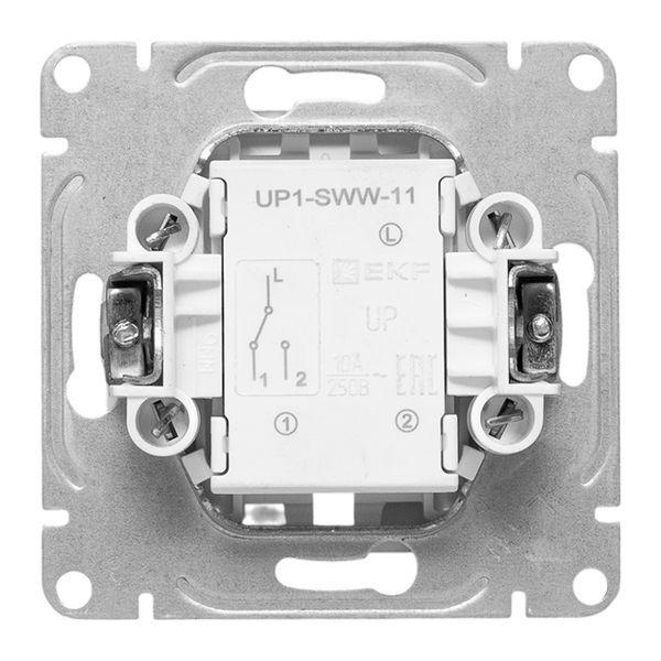 Выключатель проходной 1-кл. СП Эпика механизм бел. EKF UP1-SWW-11 ТехноИмпульс