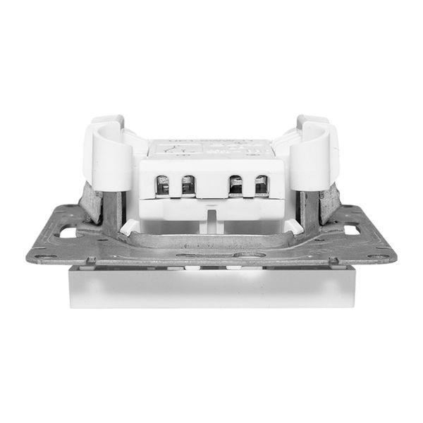 Выключатель проходной 1-кл. СП Эпика механизм бел. EKF UP1-SWW-11 ТехноИмпульс