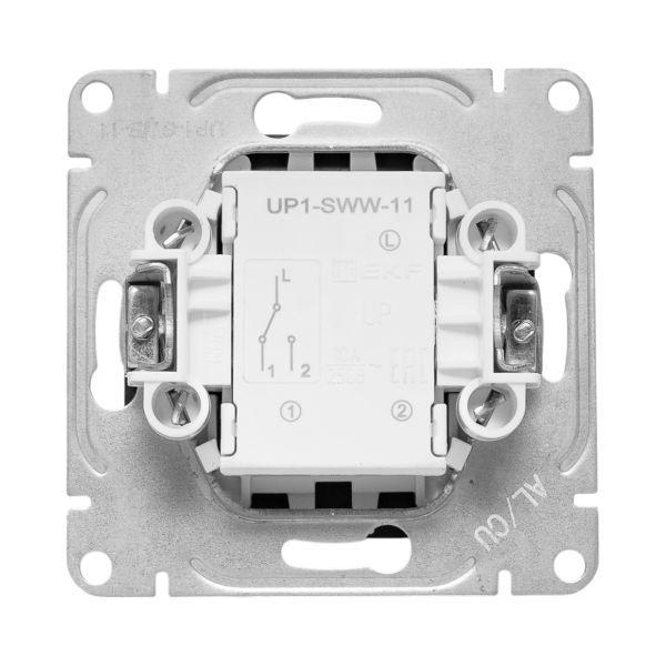 Выключатель проходной 1-кл. СП Эпика механизм черн. EKF UP1-SWB-11 ТехноИмпульс