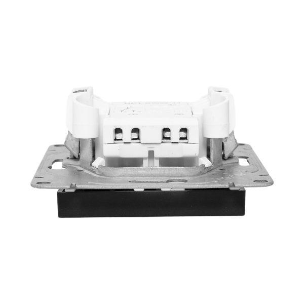 Выключатель проходной 1-кл. СП Эпика механизм черн. EKF UP1-SWB-11 ТехноИмпульс