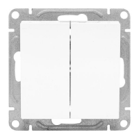 Выключатель проходной 2-кл. СП Эпика механизм бел. EKF UP1-SWW-21 ТехноИмпульс