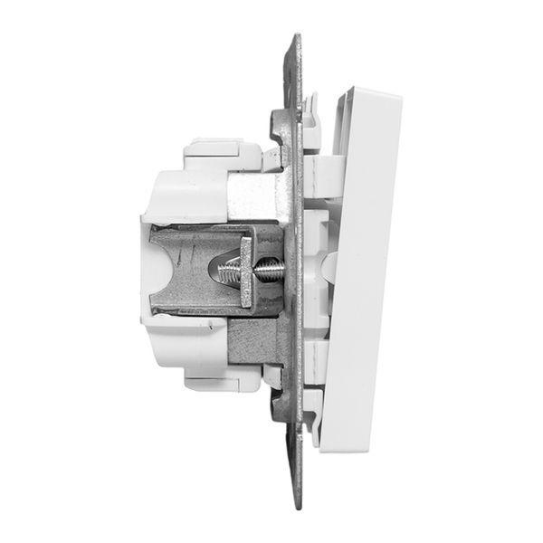 Выключатель проходной 2-кл. СП Эпика механизм бел. EKF UP1-SWW-21 ТехноИмпульс